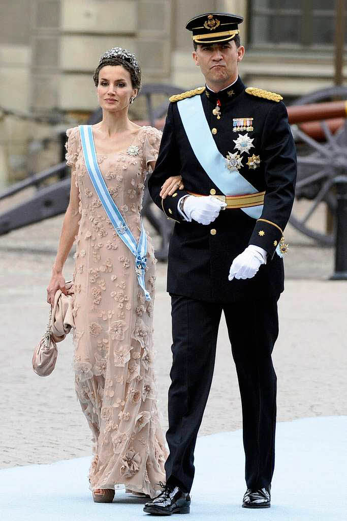 Prinzessin Letizia und Kronprinz Felipe von Spanien.
