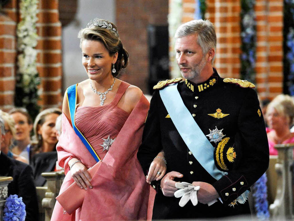 Kronprinzessin Mathilde und Kronprinz Philippe von Belgien.