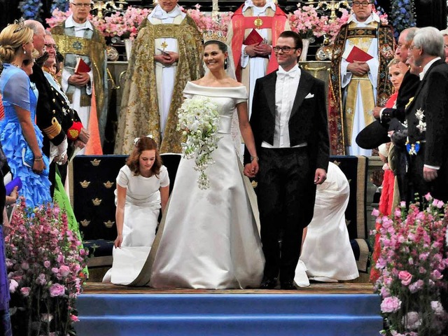 Gestatten: Prinzessin Victoria von Sch...Schweden und Herzog von Vstergtland.  | Foto: dpa