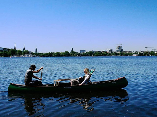 Kanu fahren macht viel Spa, wenn das Wasser nicht zu wild ist.  | Foto: ddp