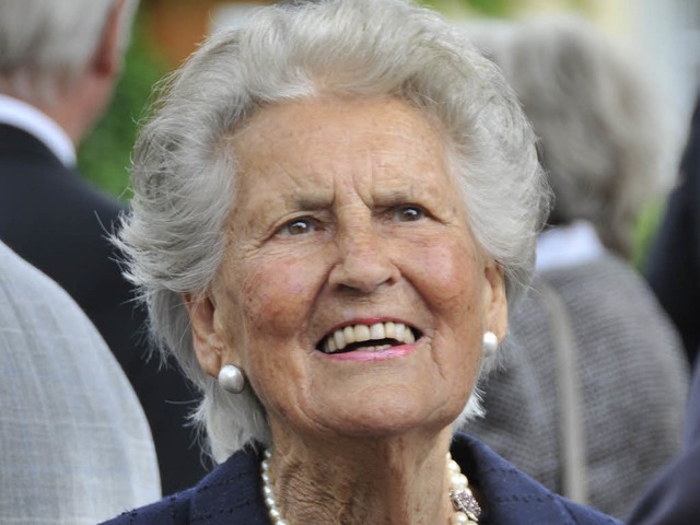 Claire Keidel 2009 bei der  Gedenkfeie...Juni im Alter von 88 Jahren gestorben.  | Foto: Ingo Schneider