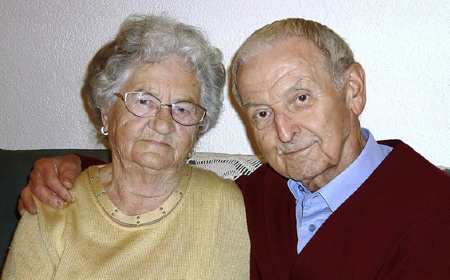 Anna und Rudolf Barboriak genieen noch heute ihre Ehe.  | Foto: privat