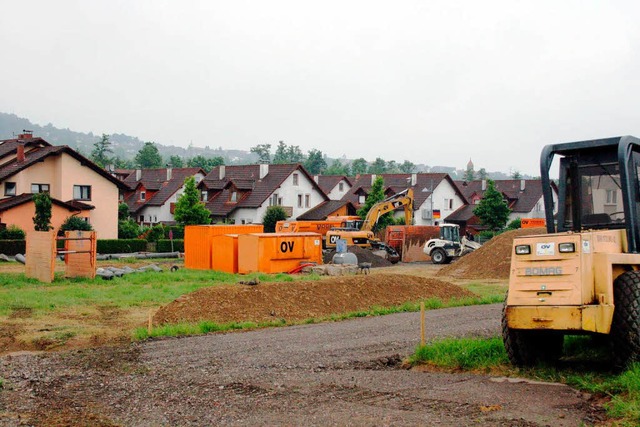 Binzens neues Baugebiet &#8222;Lochack... bis Ende Oktober erschlossen sein.     | Foto: Privat