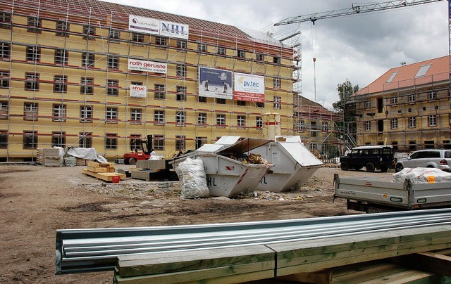 Baustelle Hornschuch-Areal: Hier wird ...achbereichsleiter Andreas Schneucker.   | Foto: Nikolaus Trenz