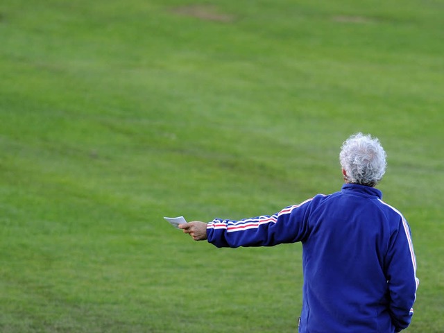 Raymond Domenech: Ein Trainer ohne bende Spieler.  | Foto: AFP