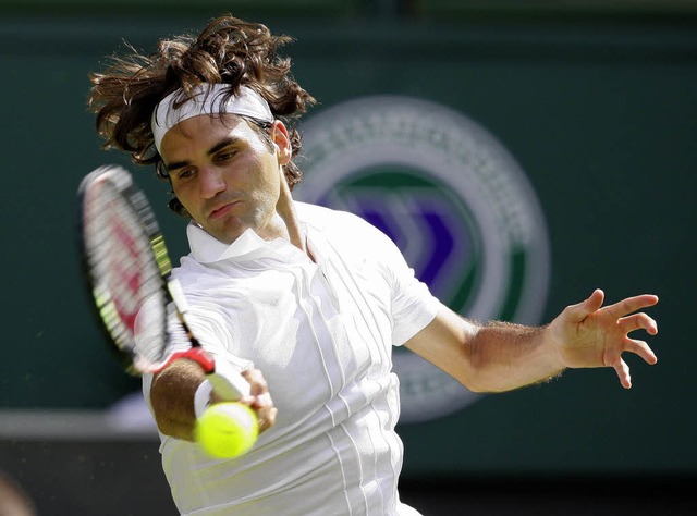Erstaunlich schwacher Auftakt: Roger Federer   | Foto: DPA