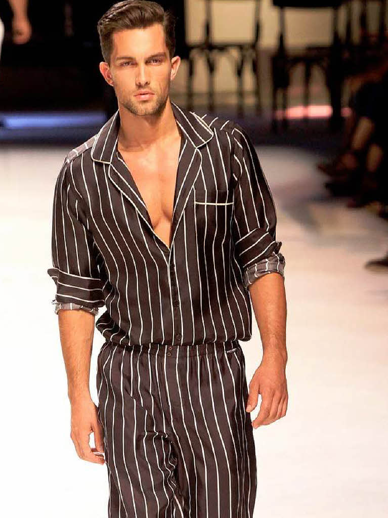 Wie ein Pyjama: Anzug von Dolce & Gabbana