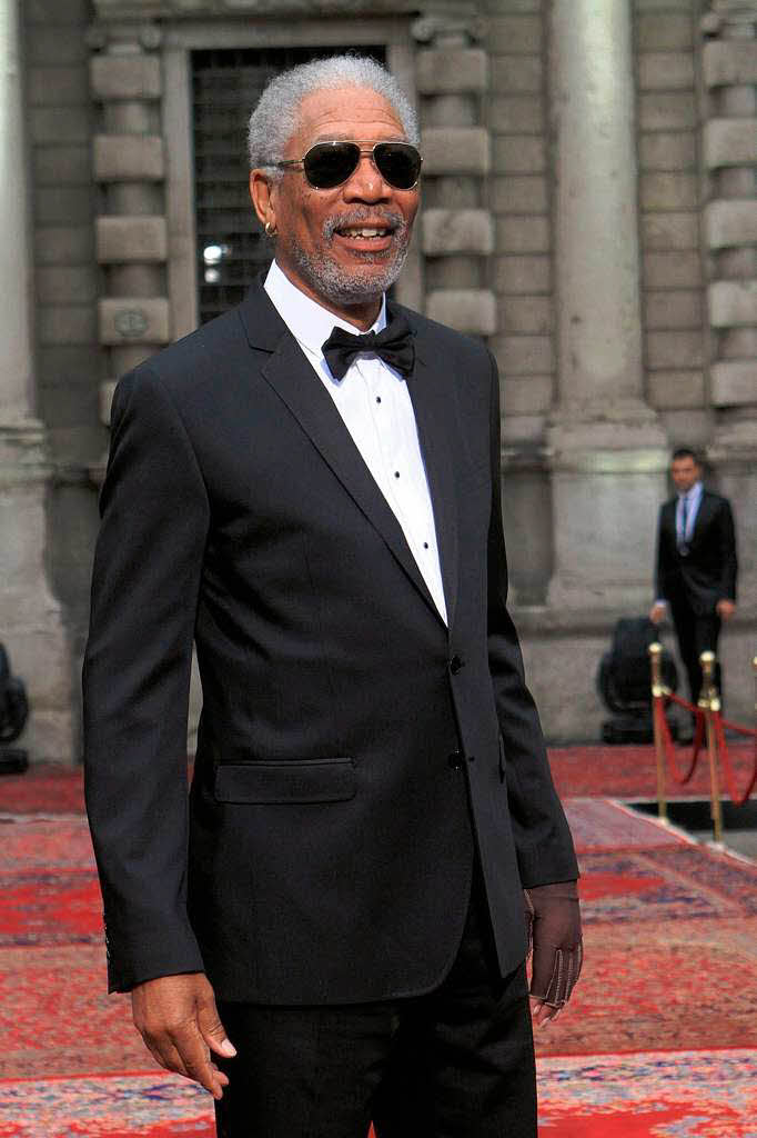 Morgan Freeman bei der D&G-Party