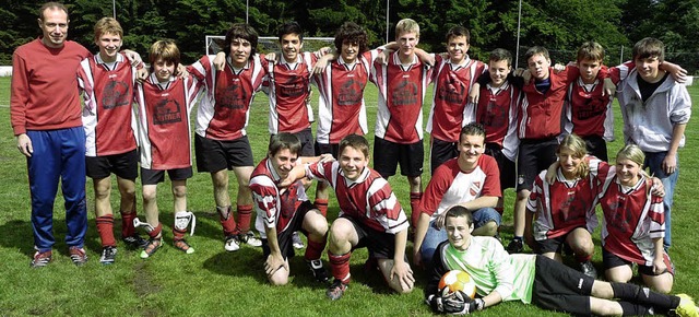Meisterfreuden: die C-Junioren des FC Bergalingen   | Foto: privat