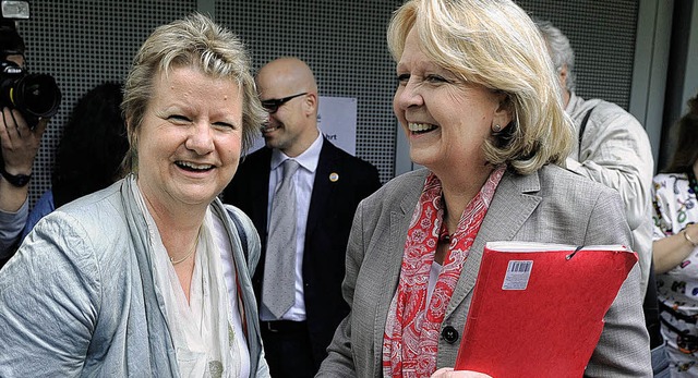 Die Landesvorsitzende der SPD in Nordr...en sich am Dienstag  in Dsseldorf.   | Foto: dpa
