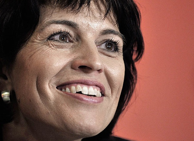 Fhrt die Schweizer Regierung beim Bes... an: Bundesprsidentin Doris Leuthard   | Foto: AFP