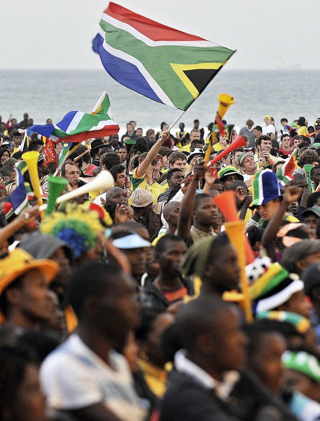 Sdafrika feiert seine Fuballer und sich selbst.  | Foto: dpa