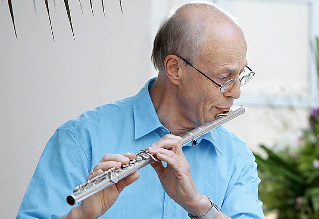 Christoph Haarmann entlockte seiner Querflte  so manchen ungewohnten Ton.   | Foto: Christoph Breithaupt