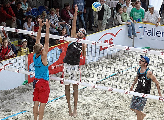 Sommerzeit in Schopfheim &#8211; die Beachvolleyballer sind wieder da.   | Foto: kaufhold