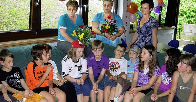 Zur Erffnung des Grissheimer Kindertr... Freitag 20 Kinder in den Jugendraum.   | Foto: Privat