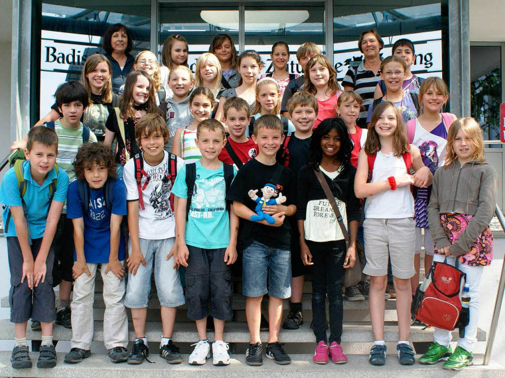 Die Klasse 4a der Johannes-Schwartz-Schule mit ihrer Lehrerin Frau Geng Die Klasse 4a der Johannes-Schwartz-Schule mit ihrer Lehrerin Frau Geng