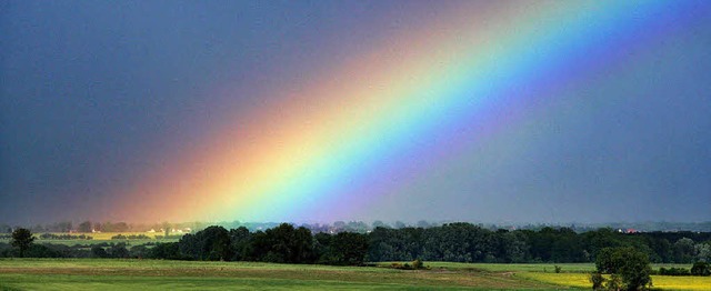 Da kann man wirklich immer wieder stau...So schn bunt ist nur ein Regenbogen.   | Foto: dpa