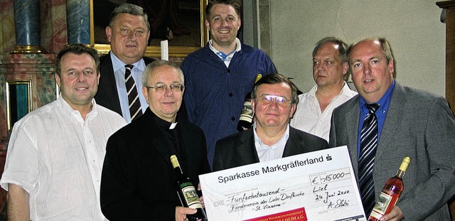 15000 Flaschen Wein der WG Schliengen-...ie Renovierung der Lieler Dorfkirche.   | Foto: Jutta Schtz