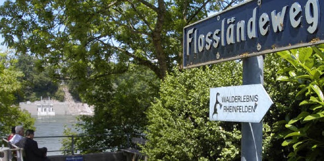 Vom Flosslndeweg in Rheinfelden/Schwe..., die im Hintergrund zu erkennen ist.   | Foto: Ralf Staub