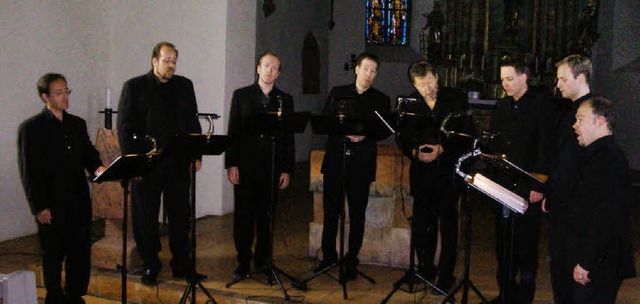 Fhlen sich in der Btzinger St. Laure...t mit Vokalmusik aus der Renaissance.   | Foto: mario schneberg