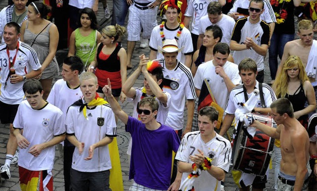 &#8222;So sehen Sieger aus&#8220;: Stimmung nach dem WM-Sieg  | Foto: Thomas Kunz
