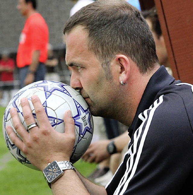 Enttuscht: St. Mrgens Trainer Holger Wursthorn  | Foto: Joachim Hahne