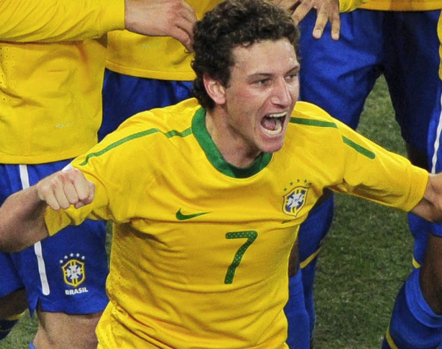 Kann er heute wieder jubeln? Brasiliens Mittelfeldspieler Elano   | Foto: afp