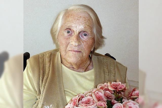 Mathilde Klöpfer ist 85