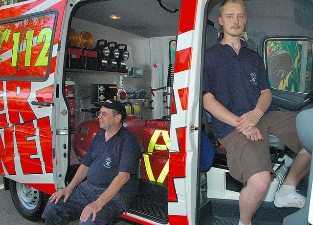 Bei ihrem letzten Hock als selbststnd... Besuchern auch die Feuerwehrtechnik.   | Foto: Ounas