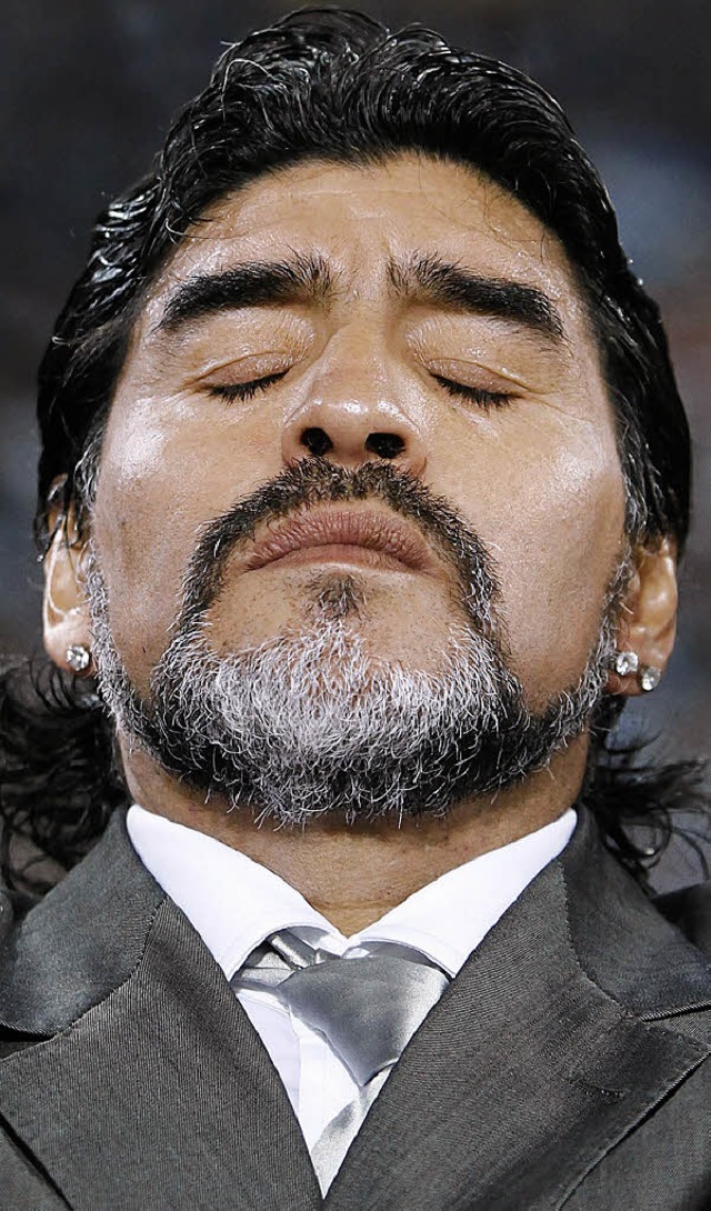 Geniet den Erfolg: Diego Armando Maradona  | Foto: apd