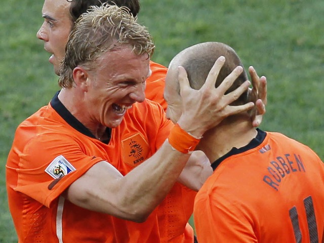 2:1 trennen sich die Niederlande und die Slowakei.  | Foto: AFP