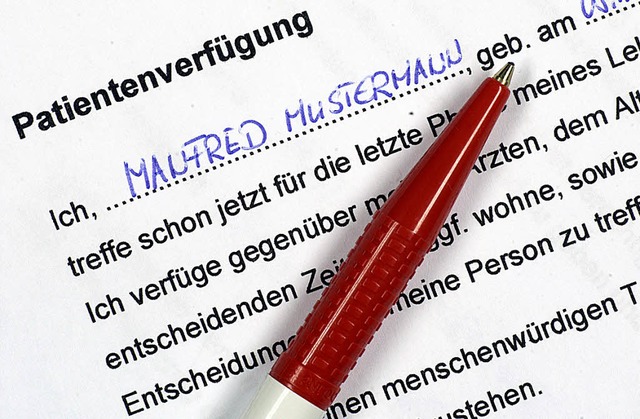 Patientenverfgung Thema der &#8222;Woche der Justiz&#8220;.   | Foto: DAP