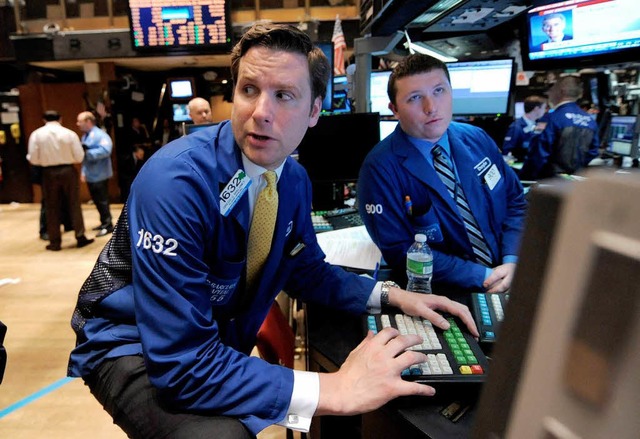 Nervse Hndler an der Wall Street   | Foto: dpa