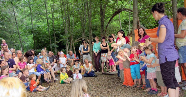 Die &#8222;Ranunkel&#8220;-Kinder hatten groes Publikum.   | Foto: Sylvia Timm