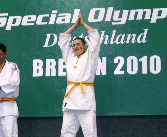 In der Wettkampfklasse I errang der 17...o bei den Special Olympics  in Bremen   | Foto: Privat