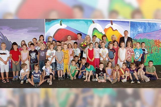 Empfang in der Grundschule ist bunt und kunstvoll geworden