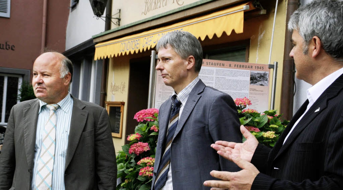 Dieter Ehret, Umweltpolitischer Sprech...g (links), war  zu Besuch in Staufen.   | Foto: privat
