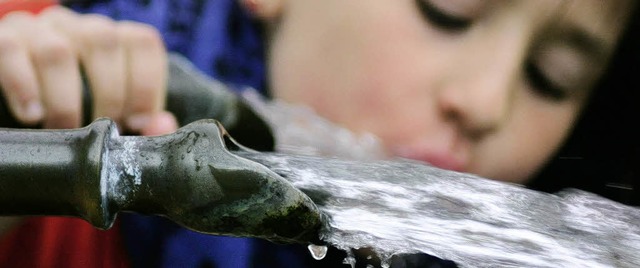 Ein  Schluck am Dorfbrunnen ist umsons...bwassergebhren neu berechnet werden.   | Foto: Bode