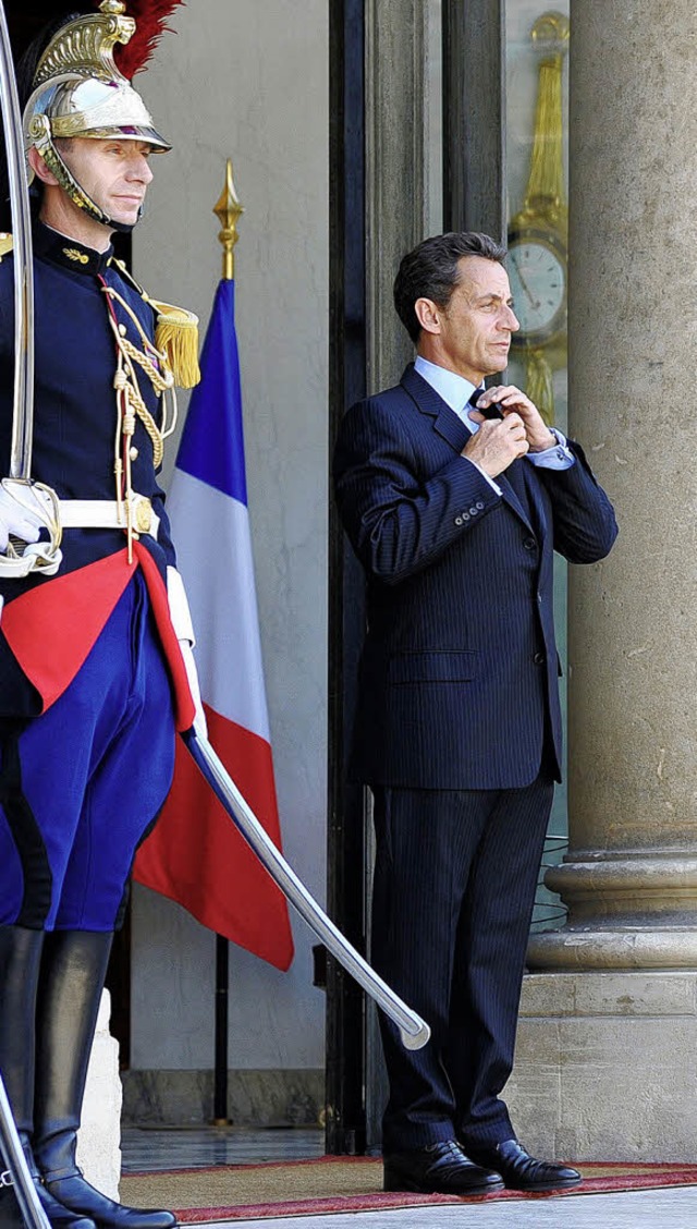 Sarkozy ist fr die Franzosen lngst nicht mehr der Grte.   | Foto: AFP