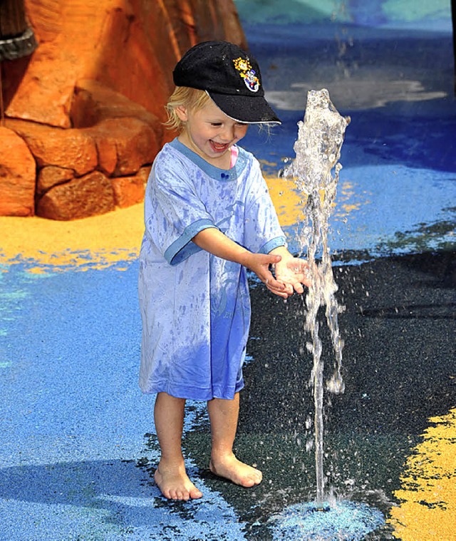 Spa am Wasser hat auch dieser kleine Besucher.   | Foto: Europa-park