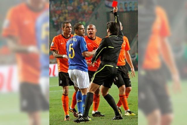 Fotos: Niederlande schlgt WM-Favorit Brasilien mit 2:1