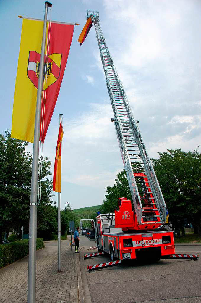 Hoch hinaus ging es am Nachmittag auch fr viele Besucher