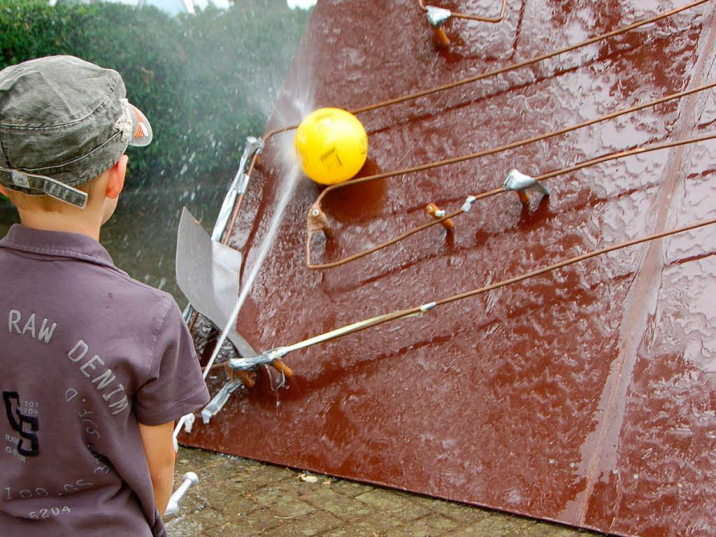 Wasserspiele mit dem Ball