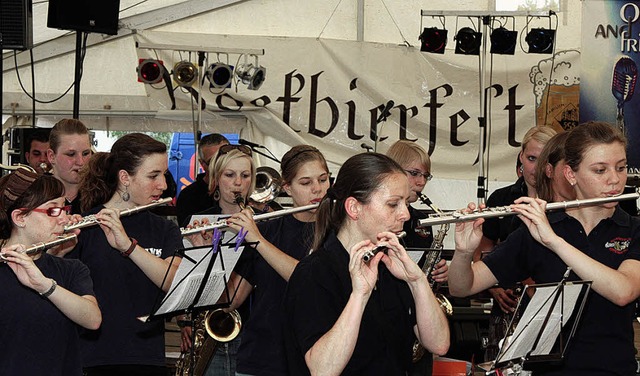 Das Blasorchester Kippenheim erffnete das Bockbierfest.  | Foto: Sandra Decoux-Kone