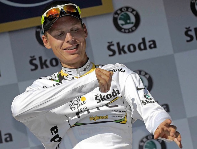 Im Dress des besten Jungprofis: Tony Martin.  | Foto: dpa