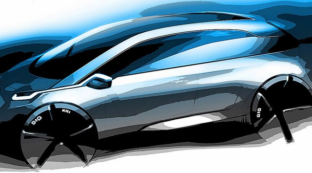 Eine Designstudie des geplanten BMW-Elektroautos   | Foto: BMW