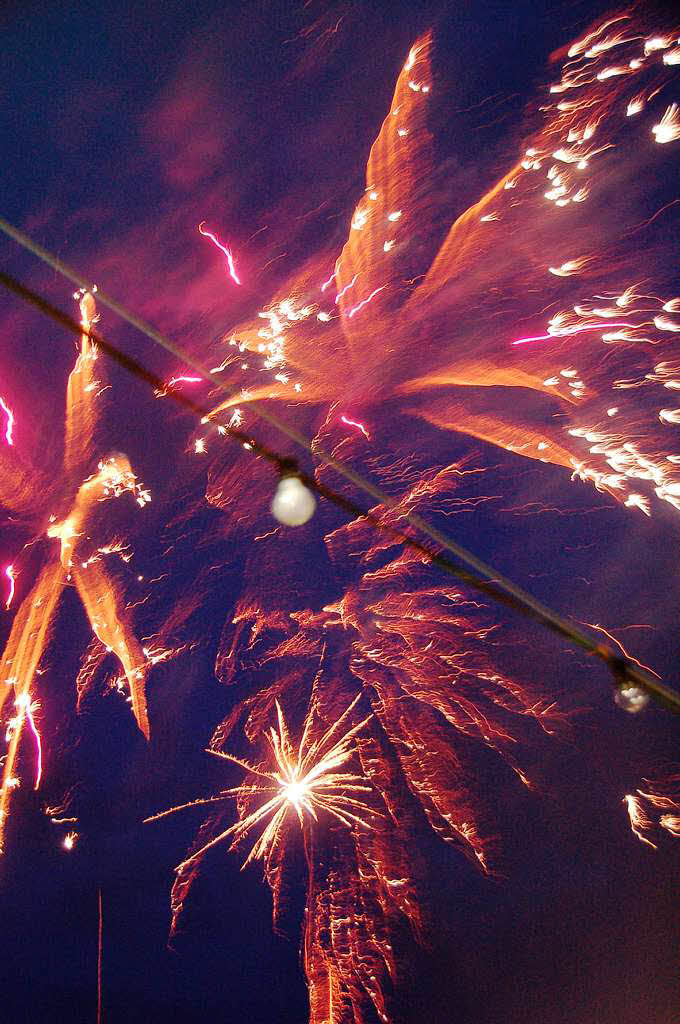 Europafest: Zum Abschluss ein groes Feuerwerk vor dem groen Regen
