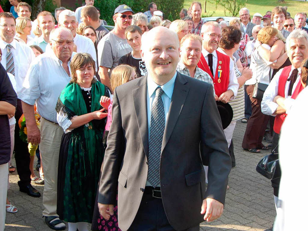 Enrico Penthin auf dem Weg zum Gallushaus