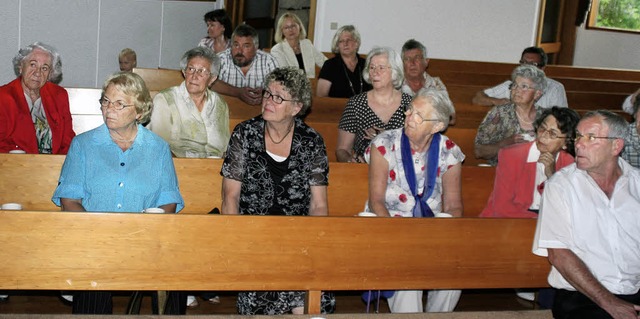 Konnten kaum glauben, was sie hrten, Mitglieder der Petrusgemeinde Schluchsee.   | Foto: Roswitha Klaiber