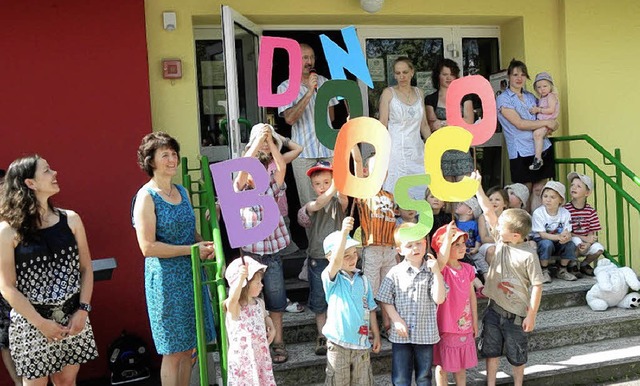 Kindergarten Don Bosco, so der neue Na...sgebung am Samstagvormittag vollzogen.  | Foto: Kirsten Lux